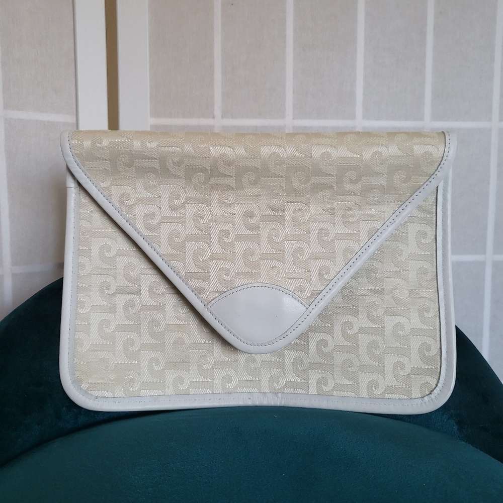 Vintage Pierre Cardin Beige Clutch